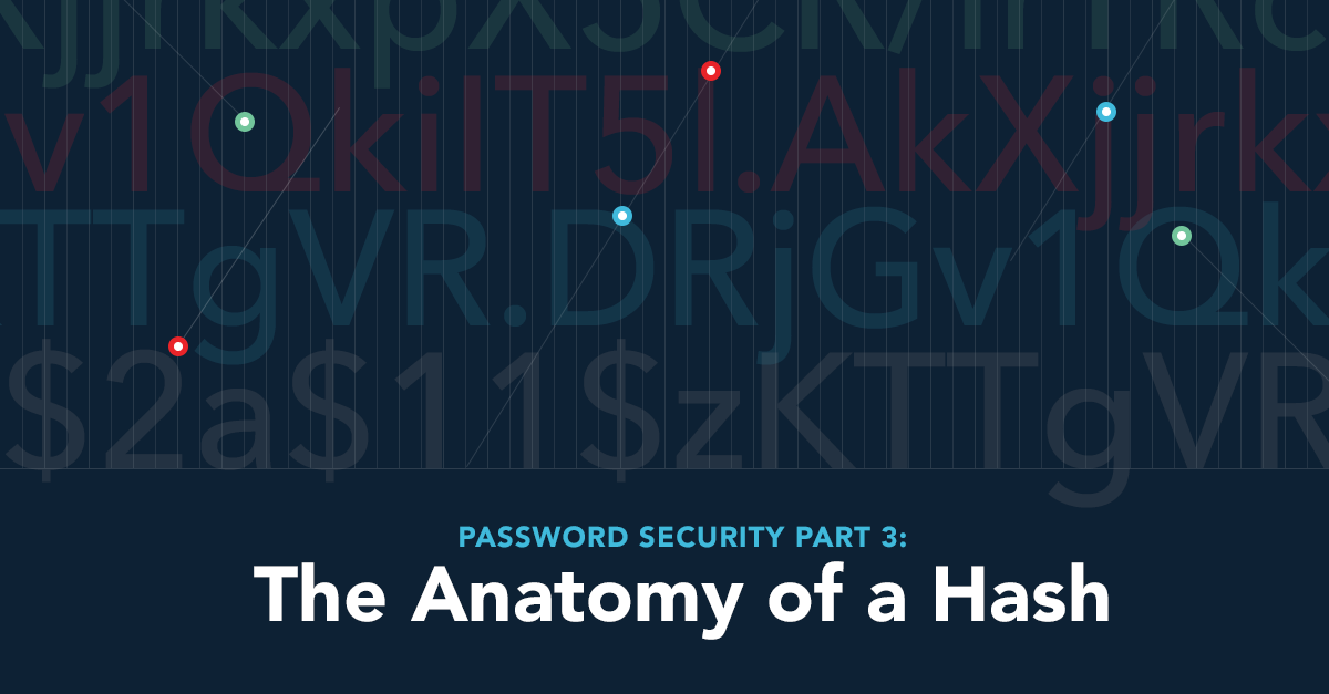 Password Security Part 3: The Anatomy of a Hash